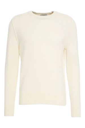 Cream-white virgin wool jumper PAOLO PECORA | A040F0041102